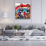 ・"Abstract Colorful Portrait"・Glass Wall Art - ArtDesigna Glass Printing Wall Art