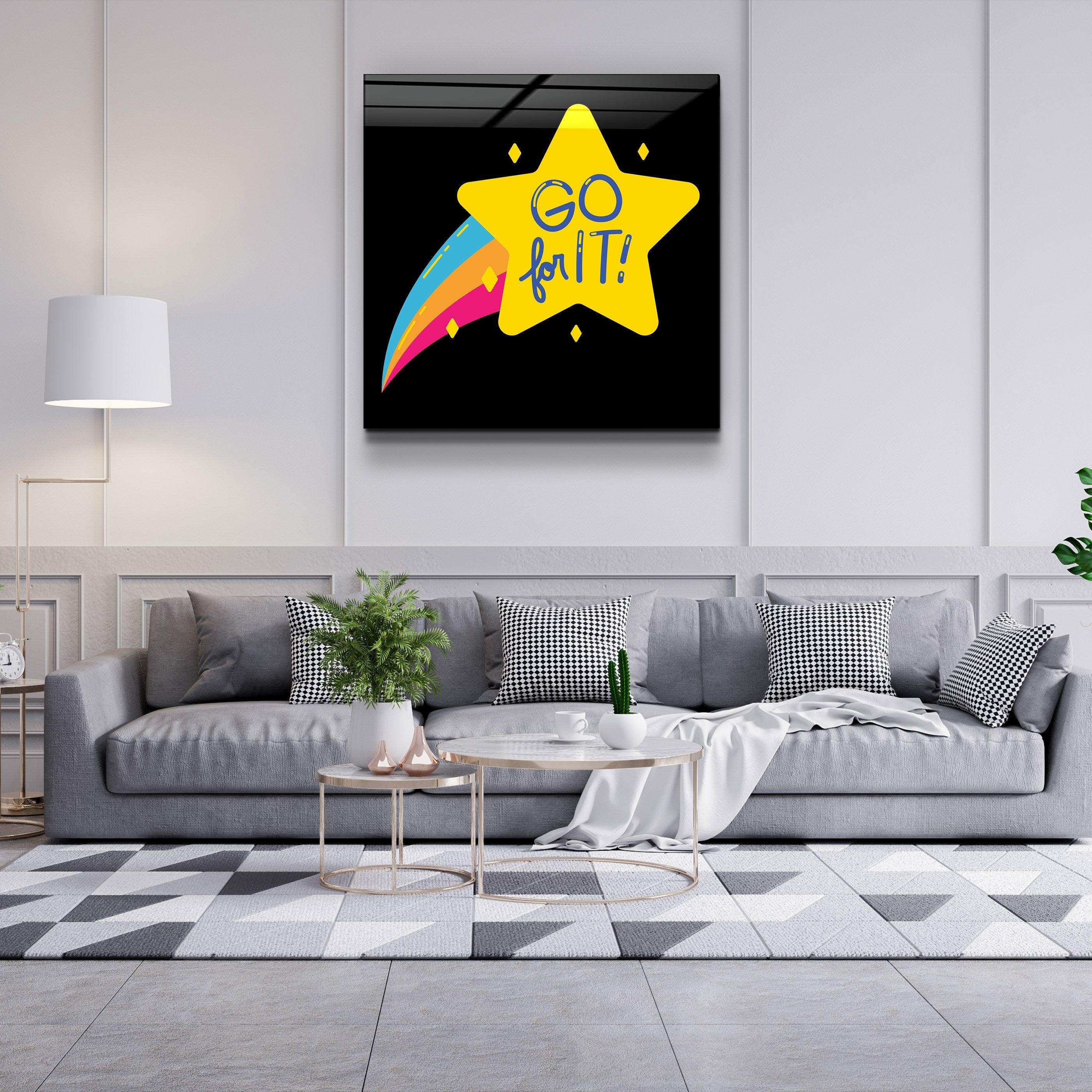 ・"Go For It"・Glass Wall Art - ArtDesigna Glass Printing Wall Art