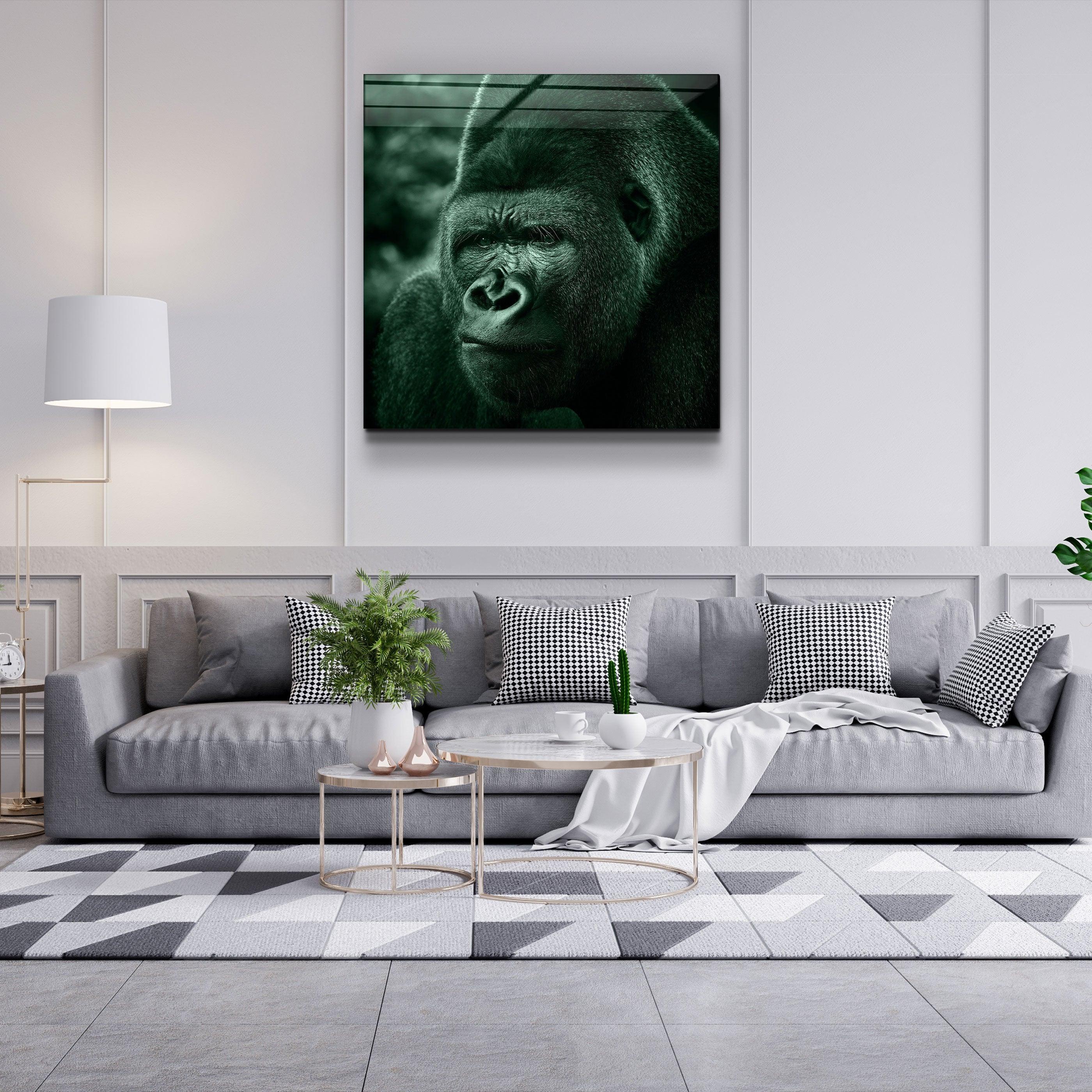 ・"Gorilla"・Glass Wall Art - ArtDesigna Glass Printing Wall Art