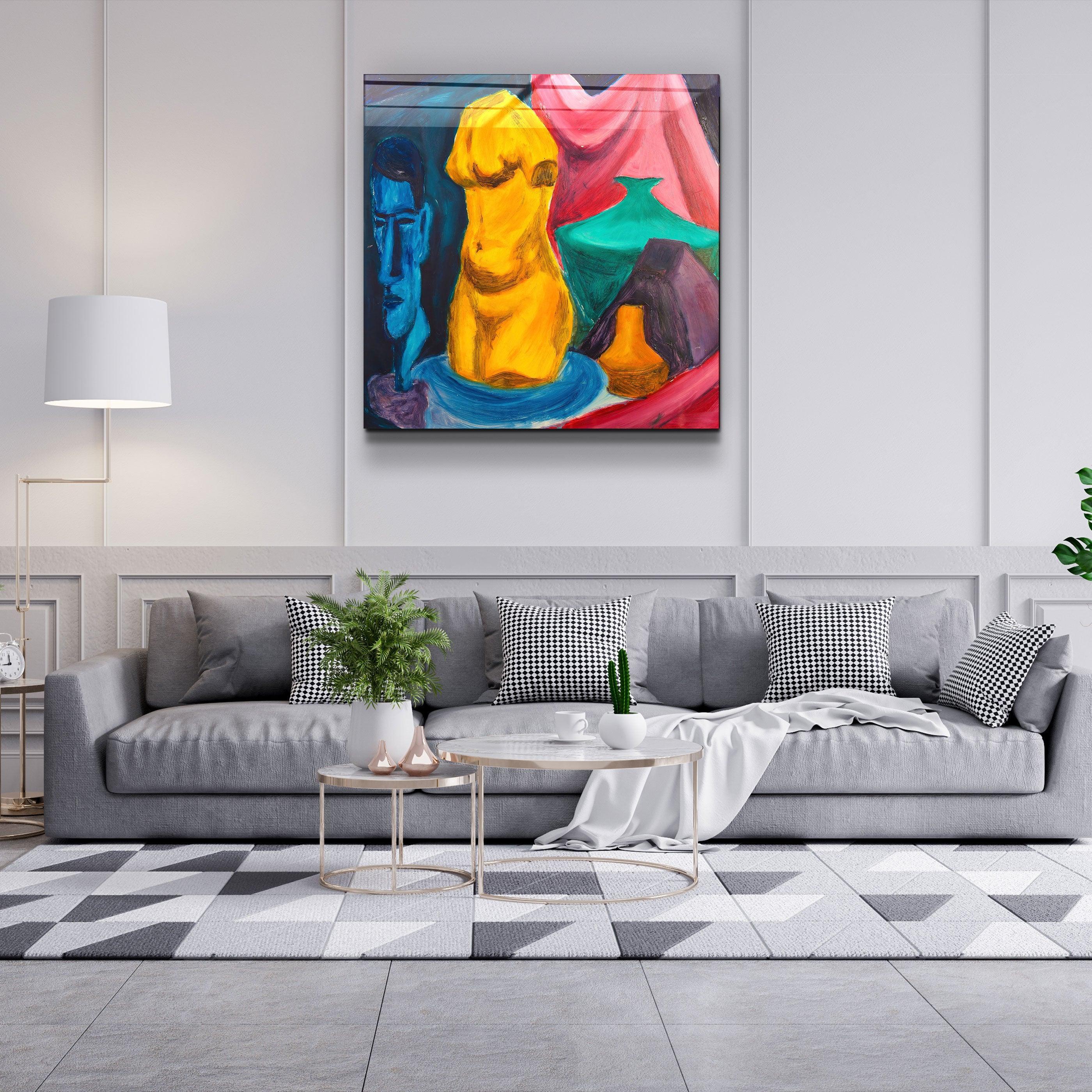 ・"The Body"・Hand-Drawn Image - Glass Wall Art - ArtDesigna Glass Printing Wall Art