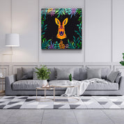 ・"Animal Republic-Kangaroo"・Designers Collection Glass Wall Art - ArtDesigna Glass Printing Wall Art