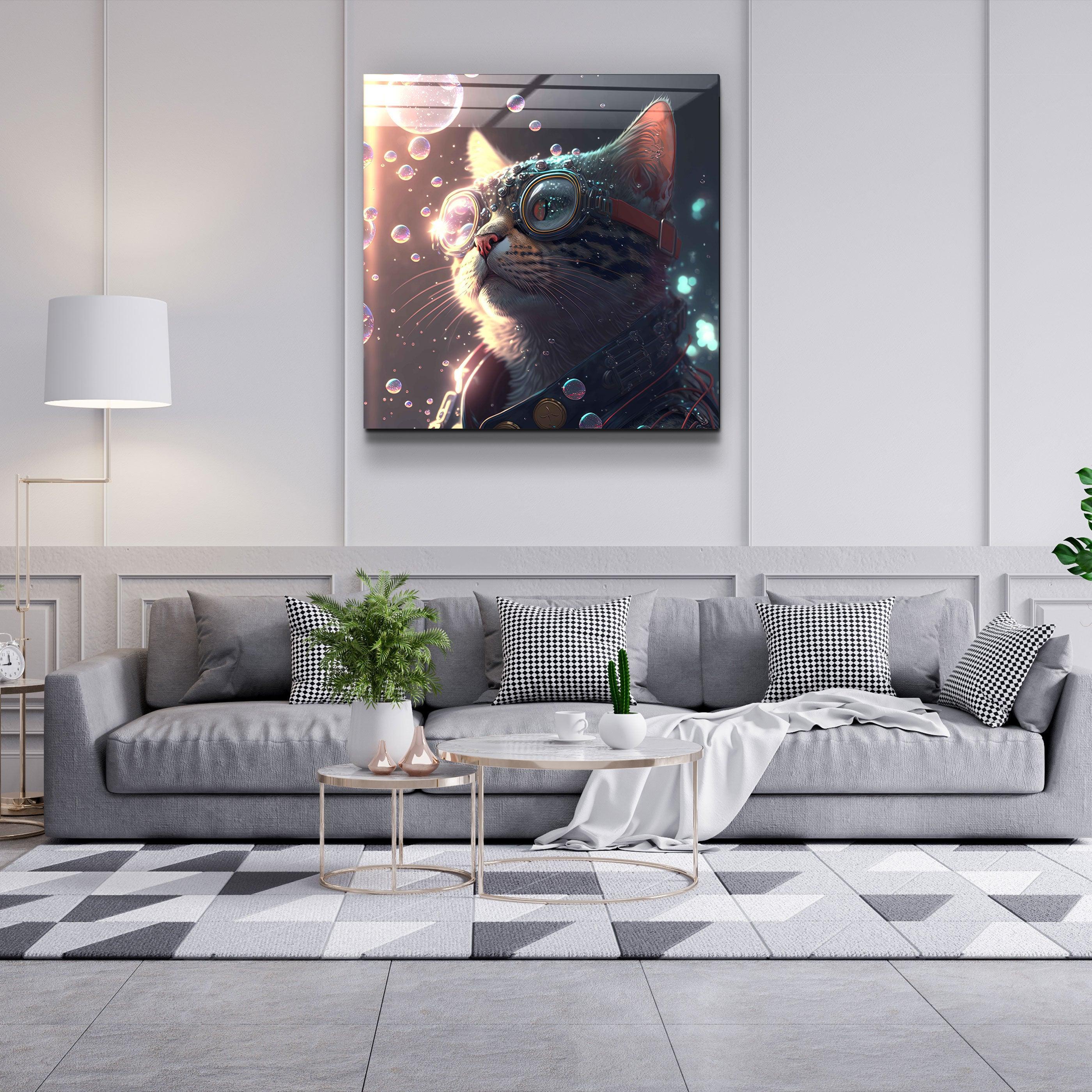 ."Thinker". Secret World Collection Glass Wall Art - ArtDesigna Glass Printing Wall Art