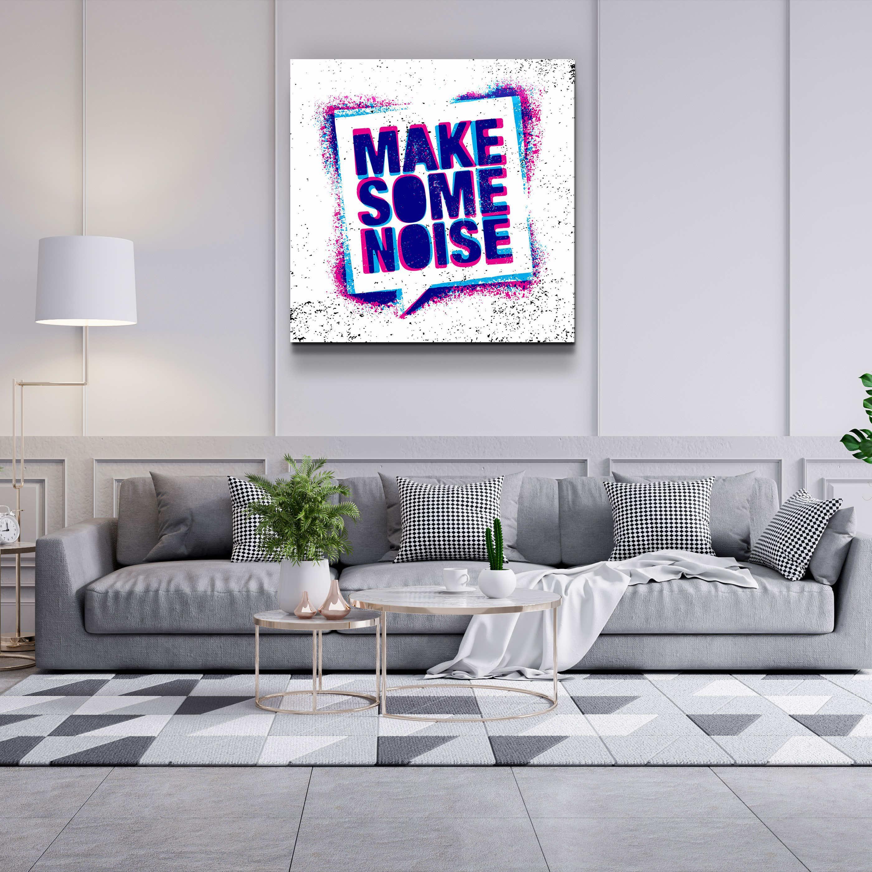 ."Make Some Noise". Designer's Collection Glass Wall Art - ArtDesigna Glass Printing Wall Art