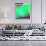 ."Green Hypnosis". Designer's Collection Glass Wall Art - ArtDesigna Glass Printing Wall Art