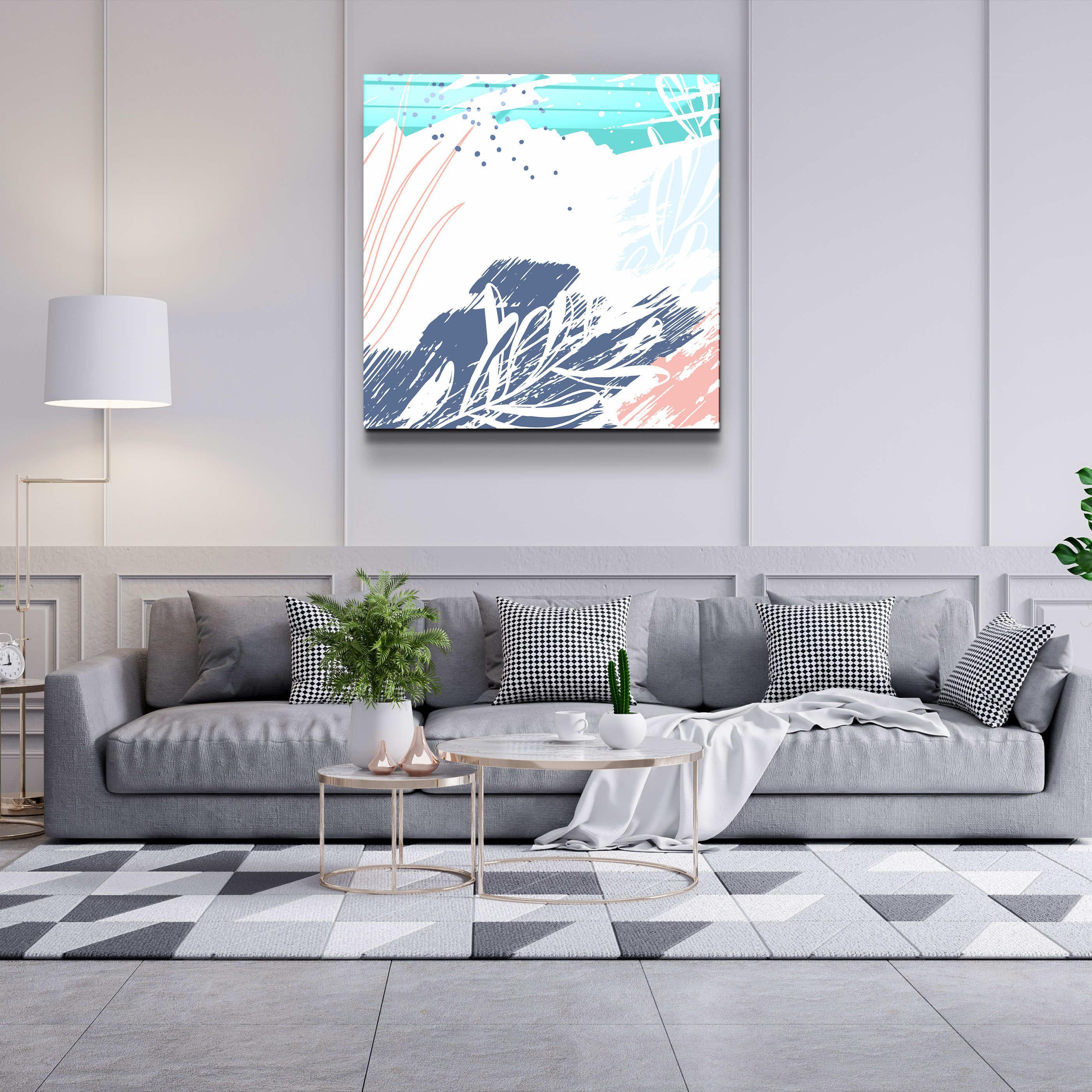 ."Pastel Patterns V2". Designer's Collection Glass Wall Art - ArtDesigna Glass Printing Wall Art