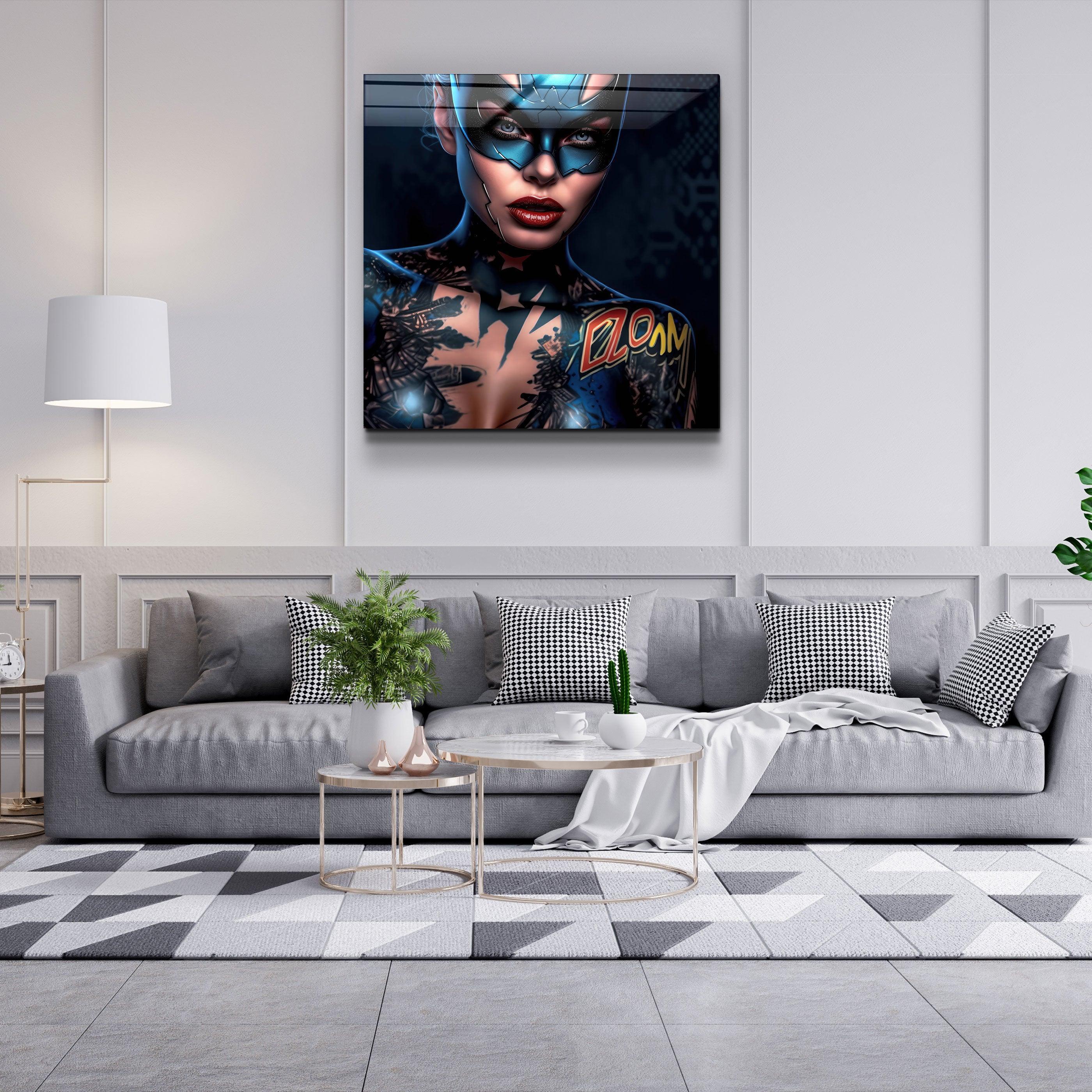 ."Tattooed v5". Designer's Collection Glass Wall Art - ArtDesigna Glass Printing Wall Art