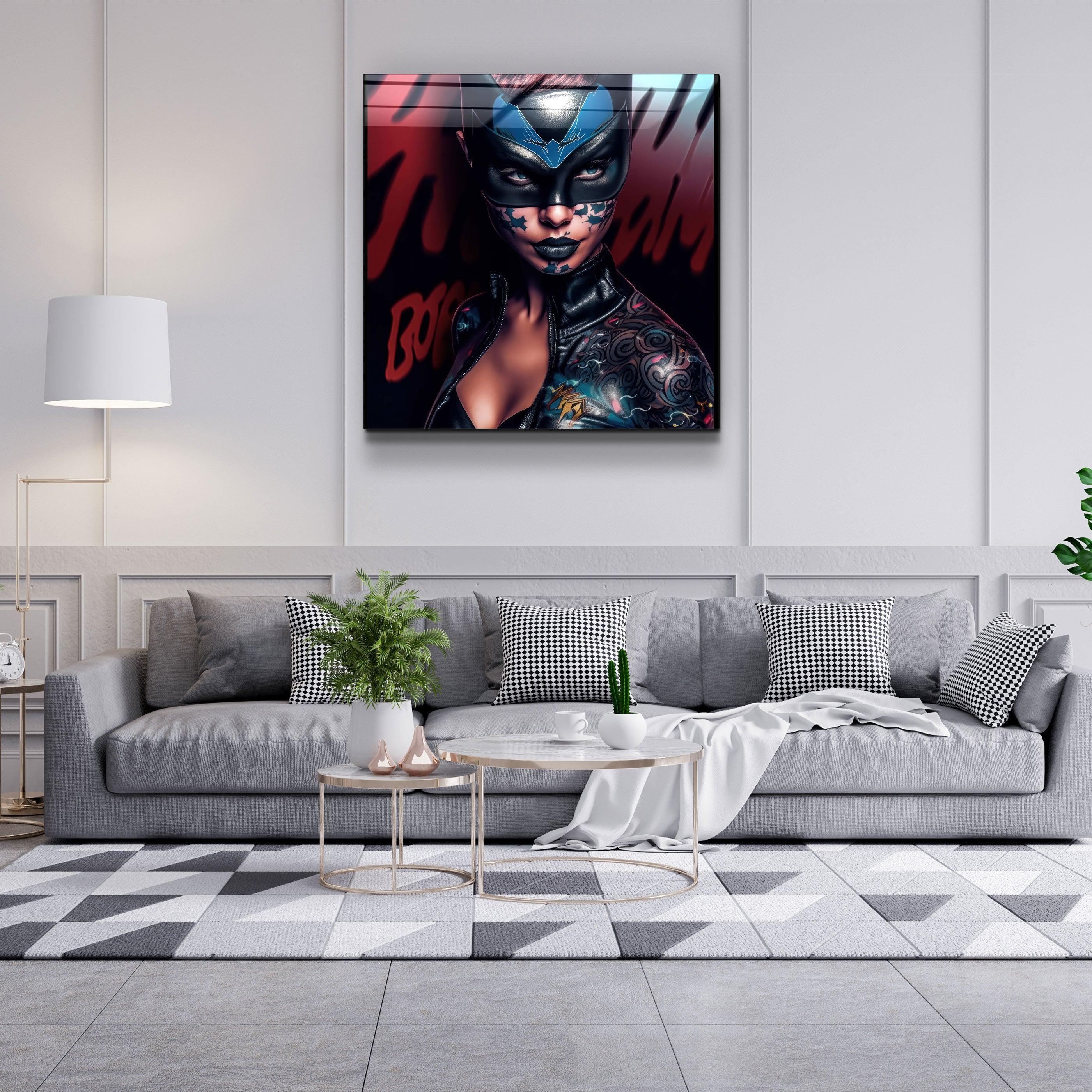 ."Tattooed v8". Designer's Collection Glass Wall Art - ArtDesigna Glass Printing Wall Art