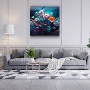 ."Oil Painting Flowers 2". Designers Collection Glass Wall Art - ArtDesigna Glass Printing Wall Art