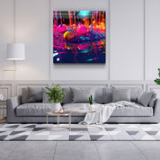 Paint Drops V2 | Designers Collection Glass Wall Art - Artdesigna