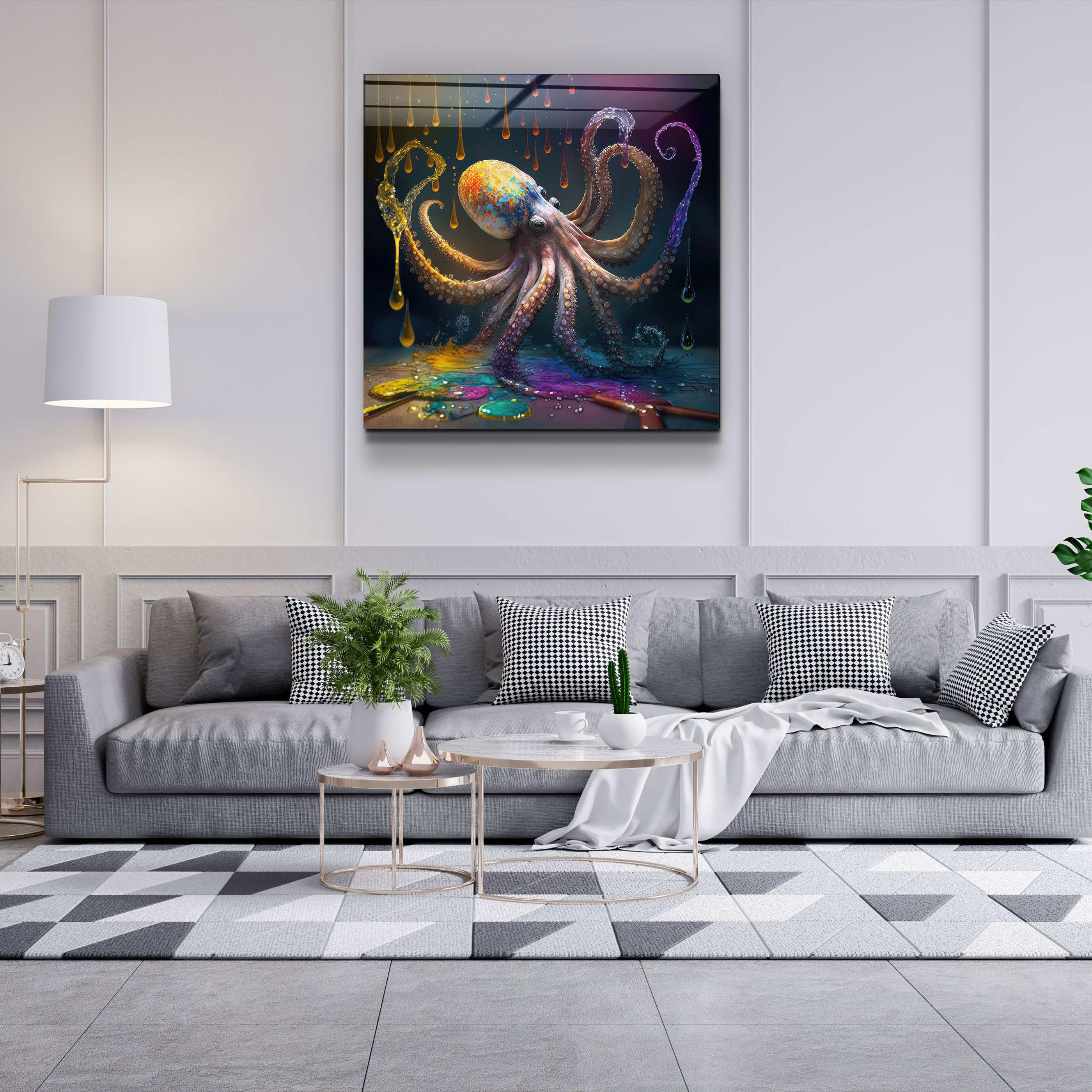 ."Painter Octo". Designers Collection Glass Wall Art - ArtDesigna Glass Printing Wall Art