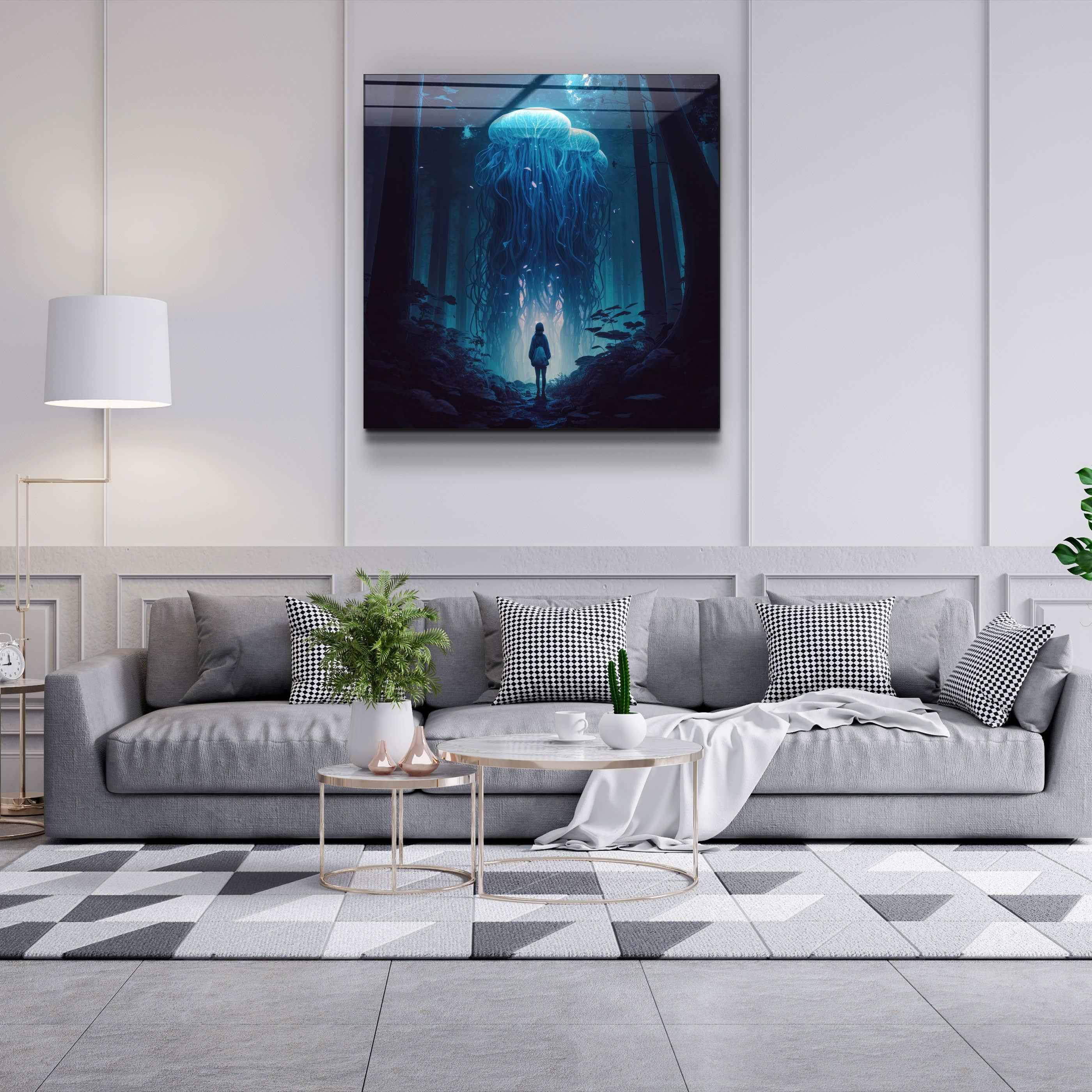 ."Alone in the Secret Forest V1". Glass Wall Art - ArtDesigna Glass Printing Wall Art