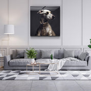 ."Stylish Dogs - V2". Designer's Collection Glass Wall Art - ArtDesigna Glass Printing Wall Art