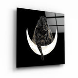 ."Moon Modern V1". Designer's Collection Glass Wall Art