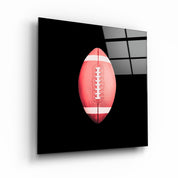 ."Recolored Designs - American Football". Glass Wall Art - ArtDesigna Glass Printing Wall Art