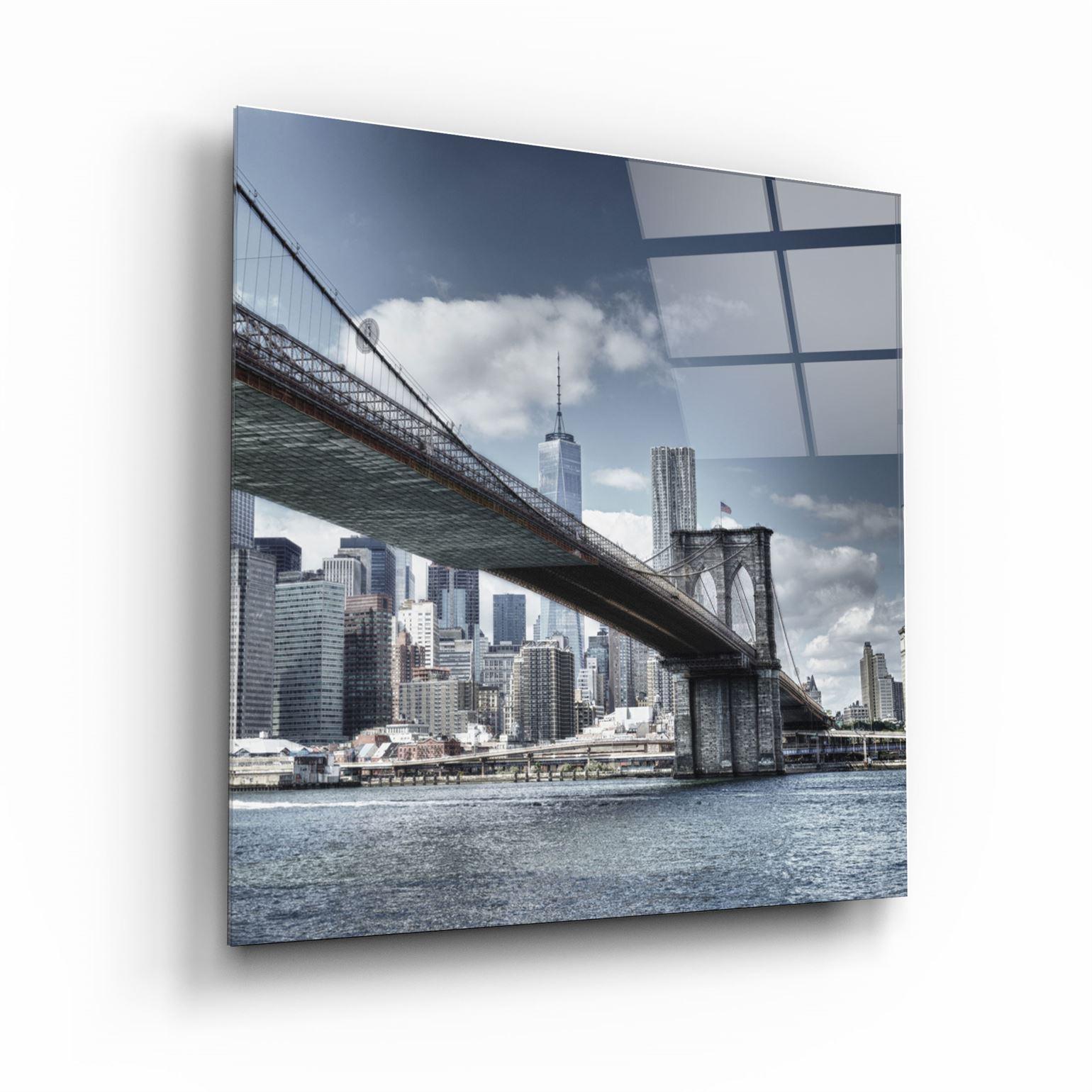 ・"Brooklyn Bridge"・Glass Wall Art - ArtDesigna Glass Printing Wall Art