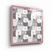 ・"Cats"・Glass Wall Art - ArtDesigna Glass Printing Wall Art