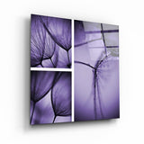 Composition Purple | Glass Wall Art