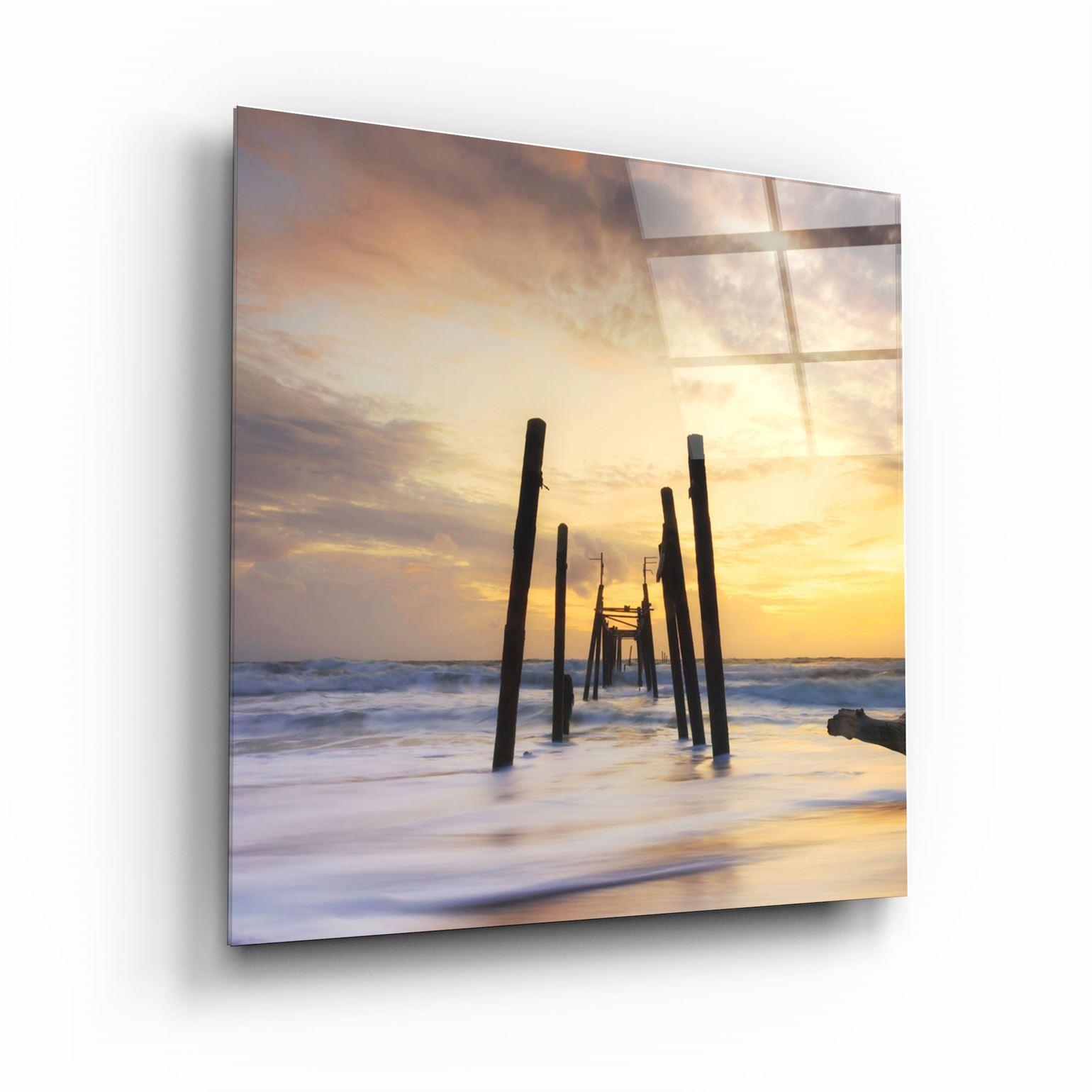 ・"Ruined Dock"・Glass Wall Art - ArtDesigna Glass Printing Wall Art