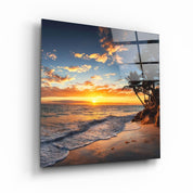 ・"Palm Trees"・Glass Wall Art - ArtDesigna Glass Printing Wall Art