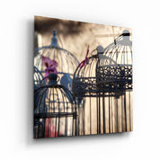 ・"Bird Cage"・Glass Wall Art - ArtDesigna Glass Printing Wall Art