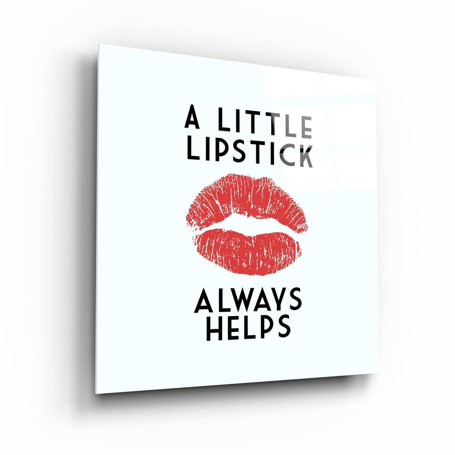 ・"Lipstick"・Glass Wall Art - ArtDesigna Glass Printing Wall Art
