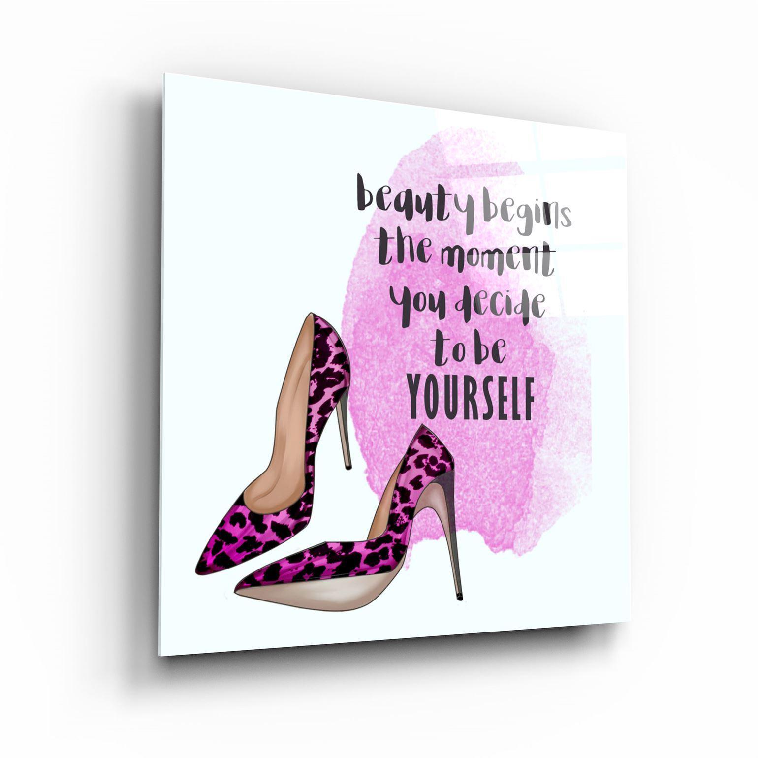 ・"Be Yourself"・Glass Wall Art - ArtDesigna Glass Printing Wall Art