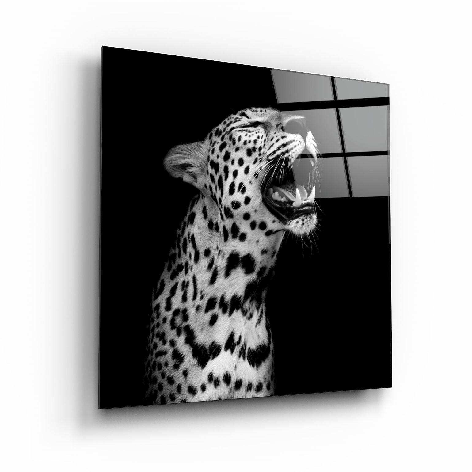 ・"Leopard"・Glass Wall Art - ArtDesigna Glass Printing Wall Art