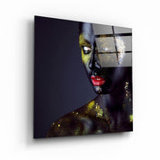 ・"Gold Stamps"・Glass Wall Art - ArtDesigna Glass Printing Wall Art