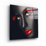Red Expressions | Glass Wall Art