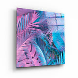 Pink Tropical Jungle | Glass Wall Art