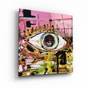 ・"Eye Abstract"・Glass Wall Art - ArtDesigna Glass Printing Wall Art