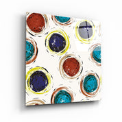 ・"Abstract Circles"・Glass Wall Art - ArtDesigna Glass Printing Wall Art
