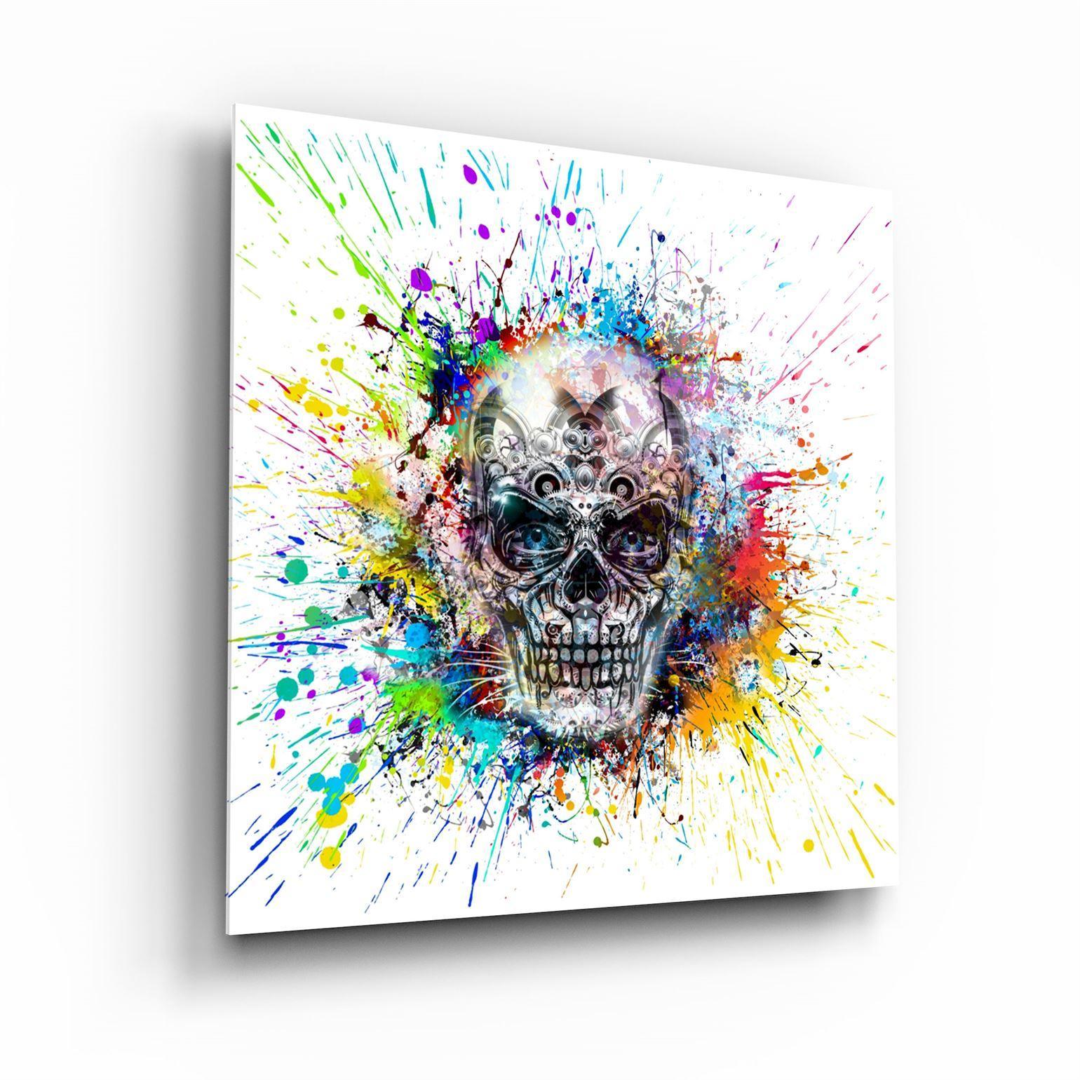 ・"Skulla"・Glass Wall Art - ArtDesigna Glass Printing Wall Art