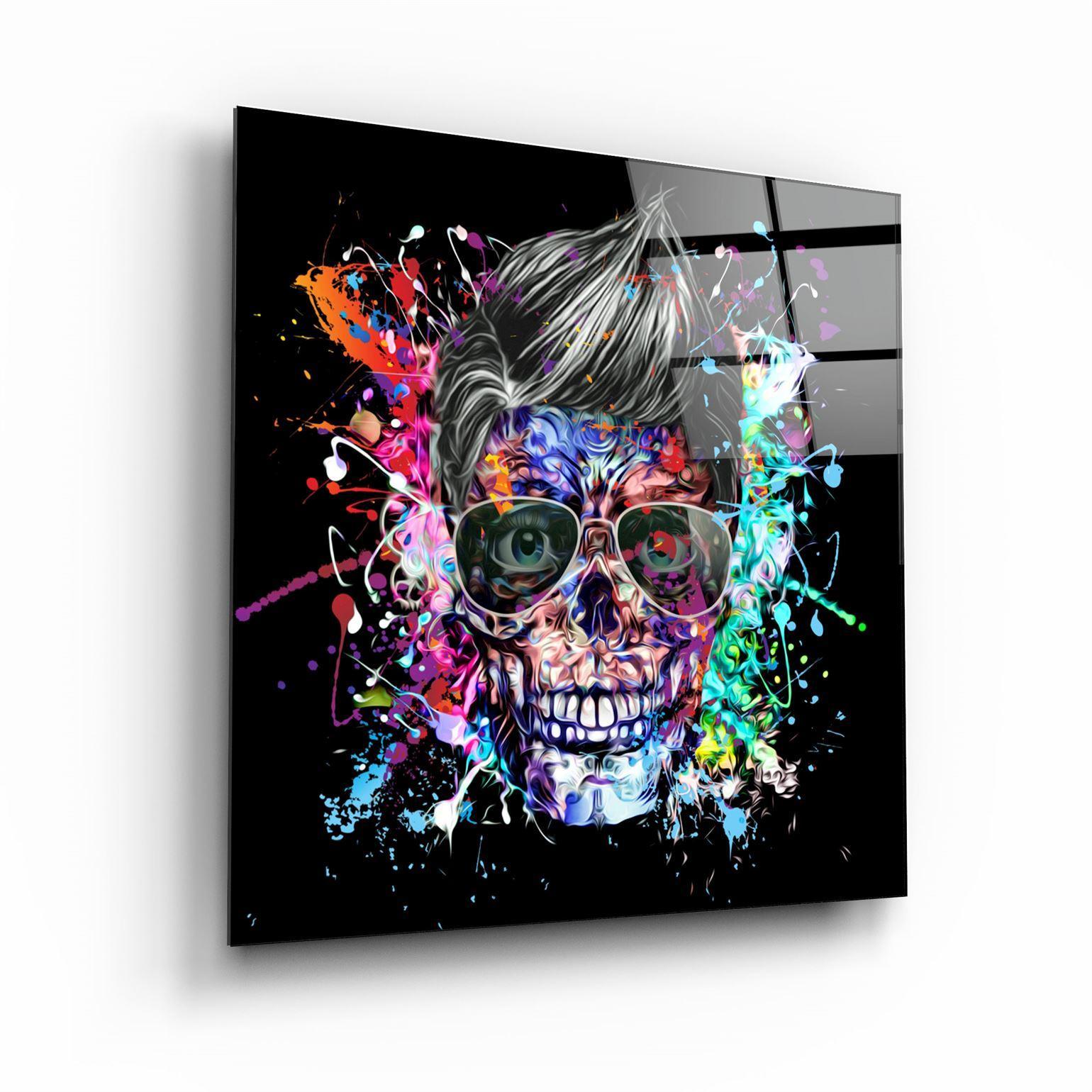 ・"Skulla2"・Glass Wall Art - ArtDesigna Glass Printing Wall Art