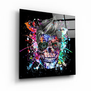 ・"Skulla2"・Glass Wall Art - ArtDesigna Glass Printing Wall Art