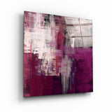 Pink Purple Powder | Glass Wall Art