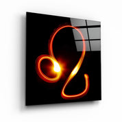 Zodiac Symbols in Black Glass Wall Art - Artdesigna