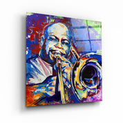 ・"Abstract Musician"・Glass Wall Art - ArtDesigna Glass Printing Wall Art