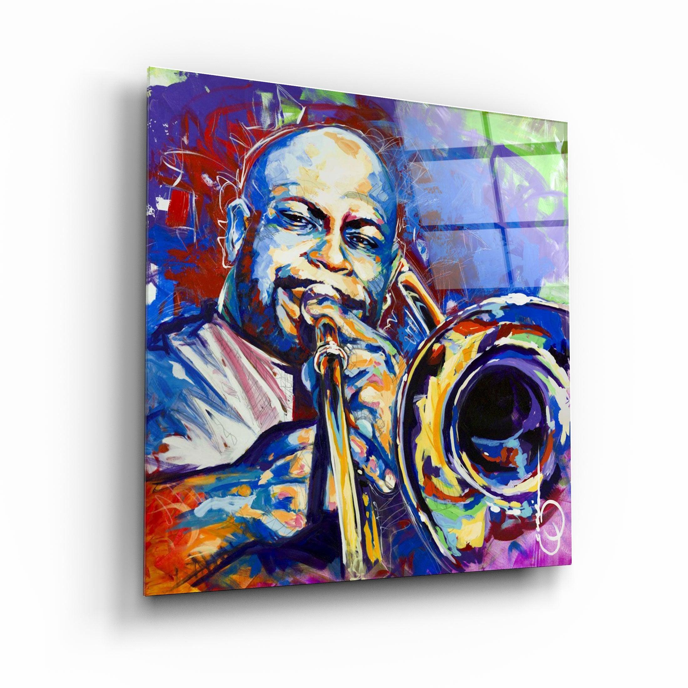 ・"Abstract Musician"・Glass Wall Art - ArtDesigna Glass Printing Wall Art