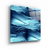 ・"Abstract Waves"・Glass Wall Art