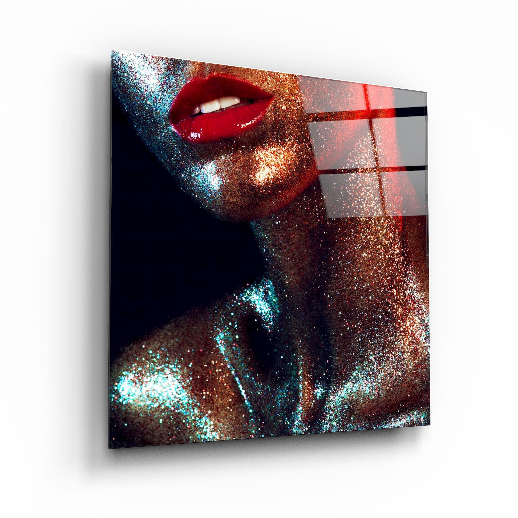 ・"Silvery Make Up"・Glass Wall Art - ArtDesigna Glass Printing Wall Art