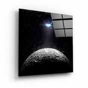 ・"Moon and Earth"・Glass Wall Art - ArtDesigna Glass Printing Wall Art