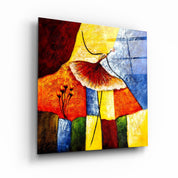 ・"Abstract Colorful Ballerina"・Glass Wall Art - ArtDesigna Glass Printing Wall Art