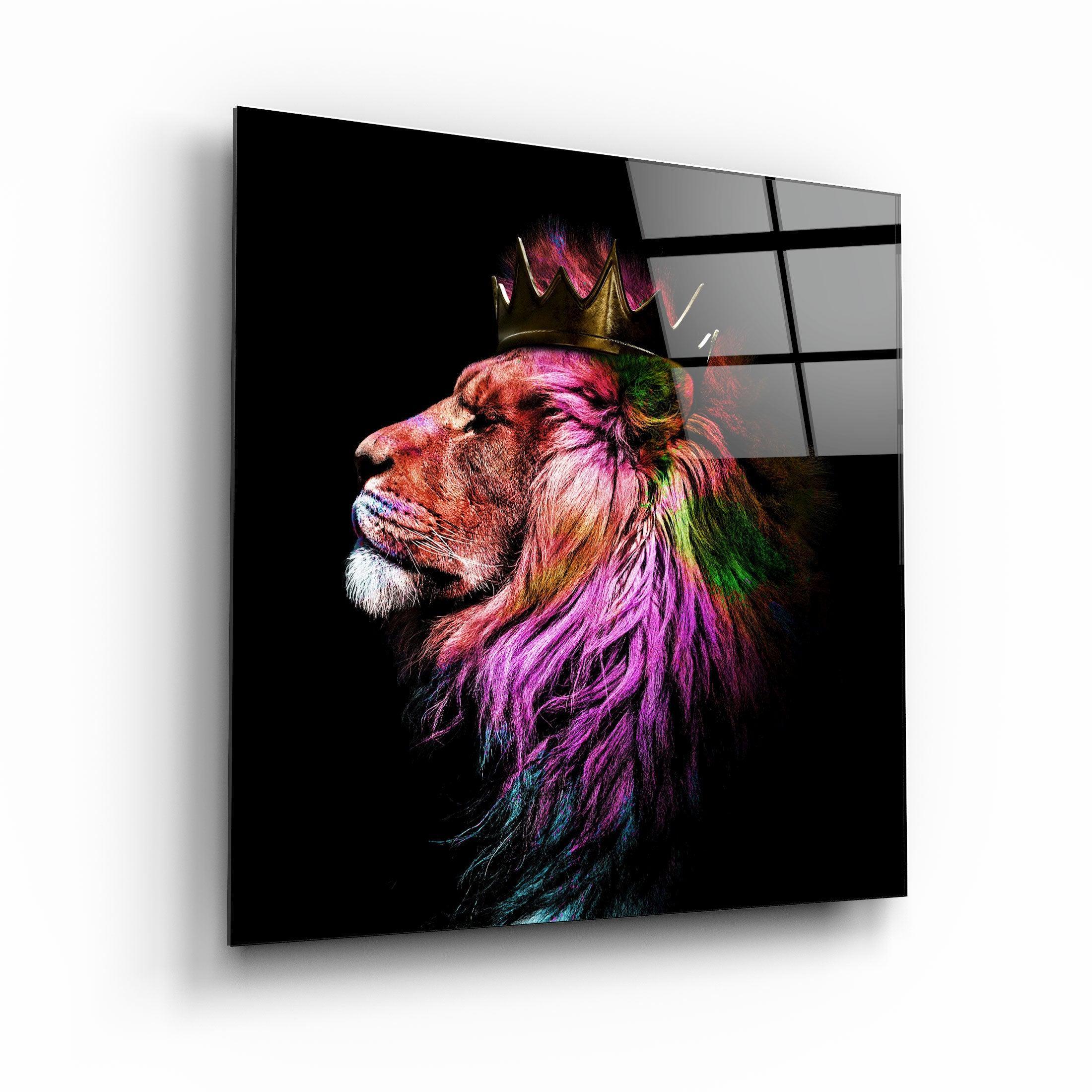 The King | Designer's Collection Glass Wall Art - Artdesigna