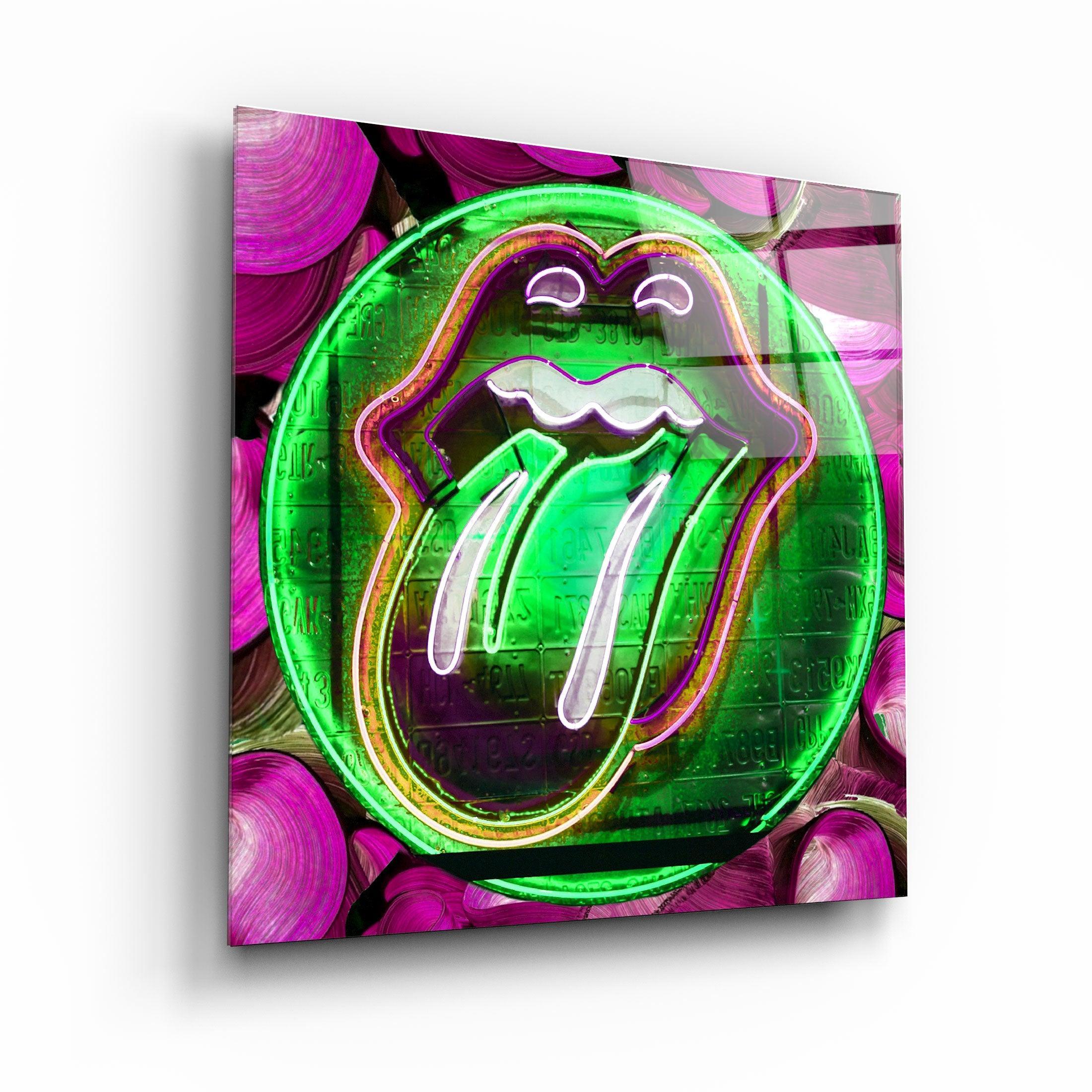 ・"The Green Pill For a Fun"・Glass Wall Art - ArtDesigna Glass Printing Wall Art