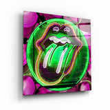 The Green Pill For a Fun | Glass Wall Art