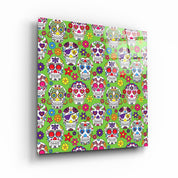 ・"Latino Skulls"・Glass Wall Art - ArtDesigna Glass Printing Wall Art