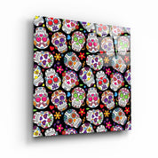・"Latino Skulls V2"・Glass Wall Art - ArtDesigna Glass Printing Wall Art