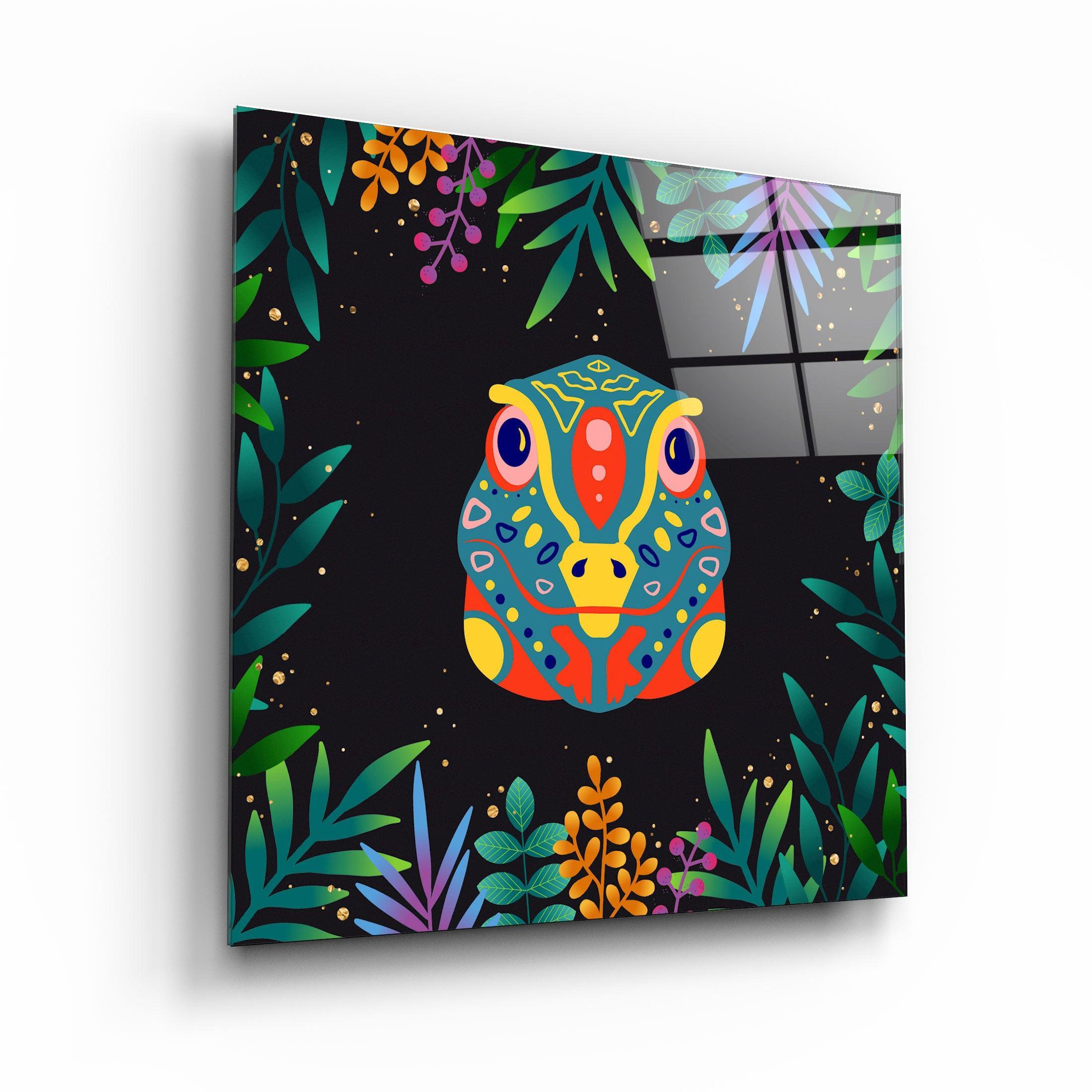 ・"Animal Republic-Iguana"・Designers Collection Glass Wall Art - ArtDesigna Glass Printing Wall Art