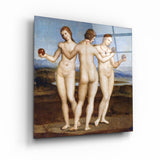 Raphael's Three Graces (1504) | Glass Wall Art